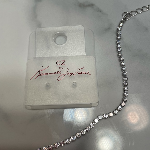 CZ Kenneth Jay Lane Tennis Bracelet - Picture 2 of 6